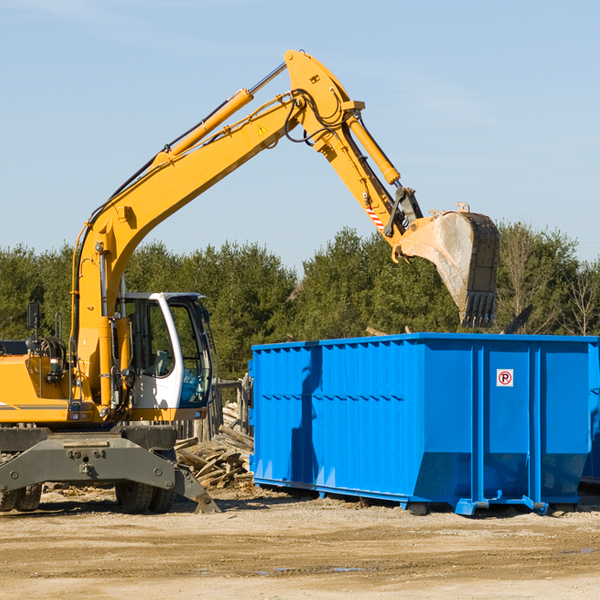 what are the rental fees for a residential dumpster in Camanche North Shore